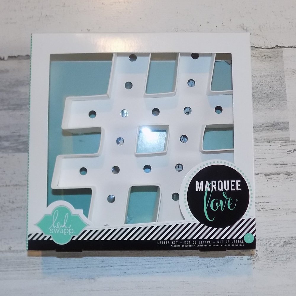 Heidi Swapp Marquee Love Light-up "#" Kit
